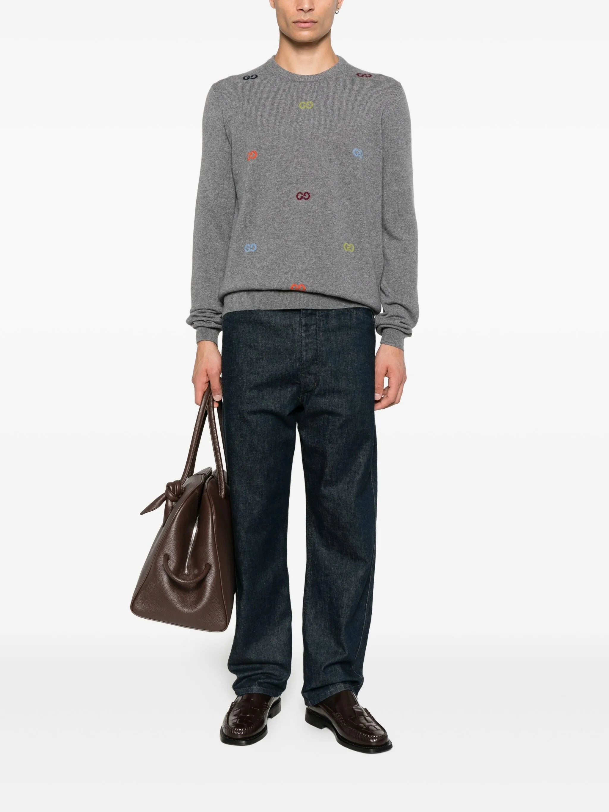 Gucci Embroidered Logo Sweater - 3
