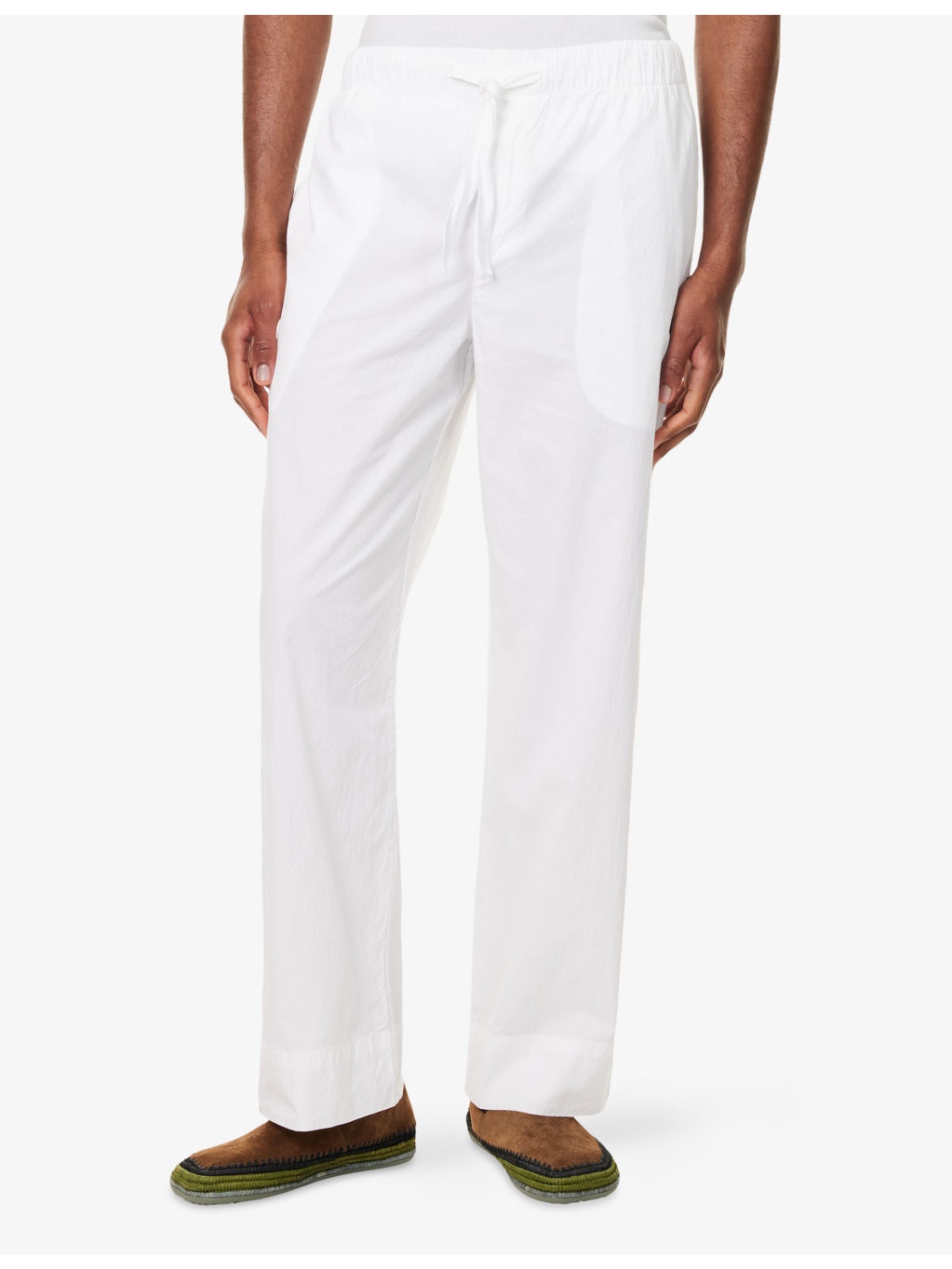 Luan Seersucker Straight-Leg Cotton-Blend Trousers - 3