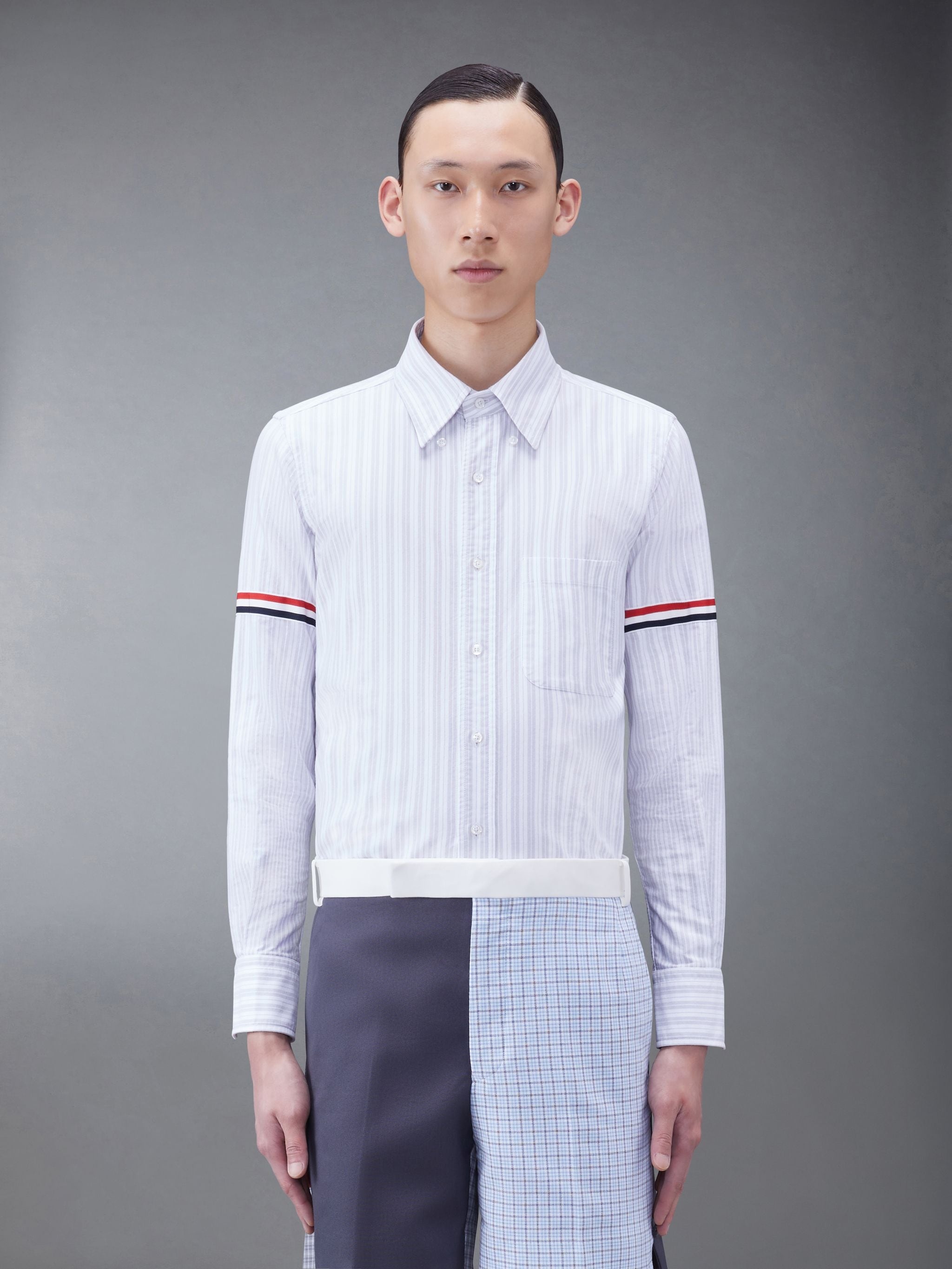 Stripe Oxford Armband Shirt - 1