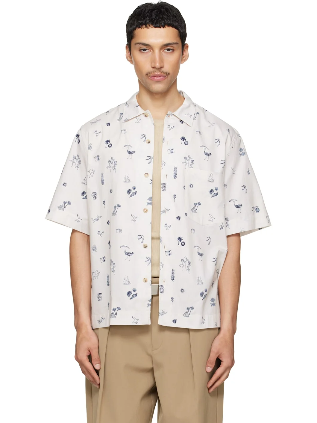 Off-White S/S Casual Fit Shirt - 1