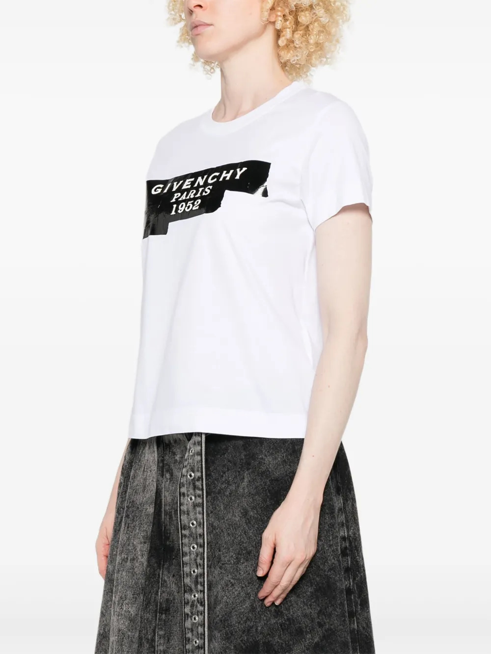 GIVENCHY - Women Givenchy Tape Print T-Shirt - 2