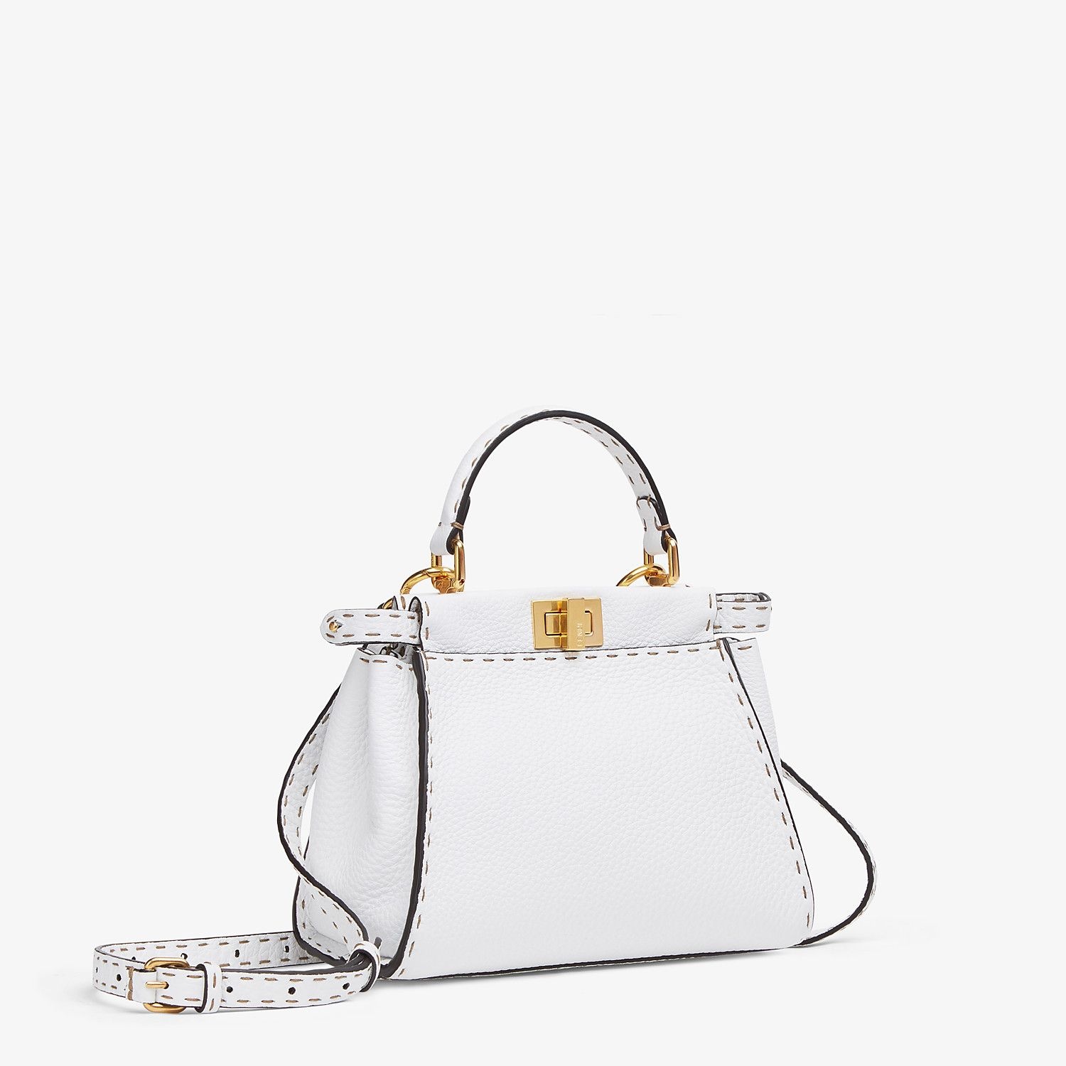 White Cuoio Romano leather bag - 3