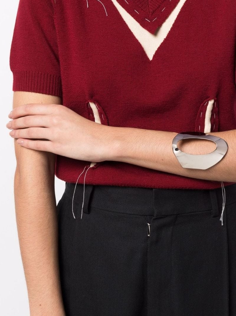 Maison Margiela asymmetric cuff-bracelet outlook