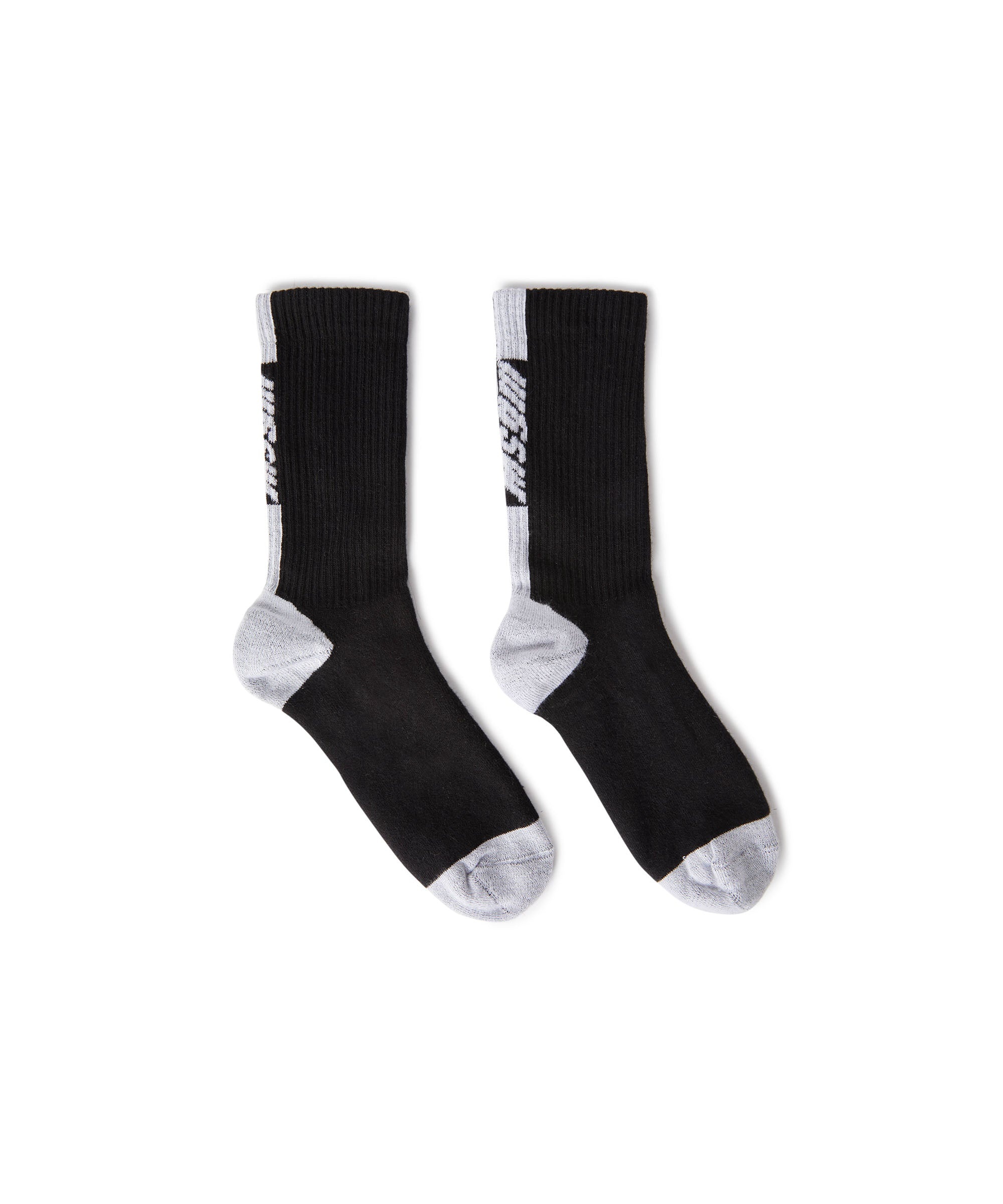 Solid color cotton socks with MSGM logo - 1