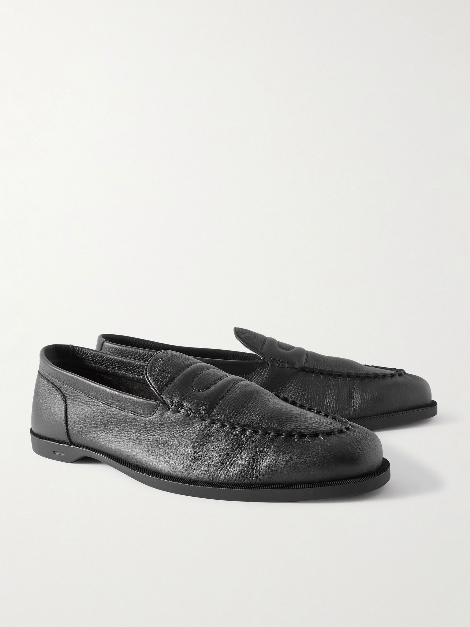 Pace Full-Grain Leather Loafers Black - 4