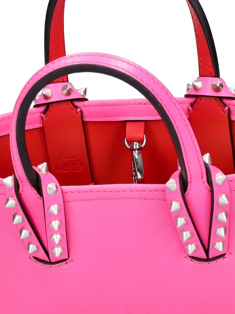 Nano Cabata leather top handle bag - 5