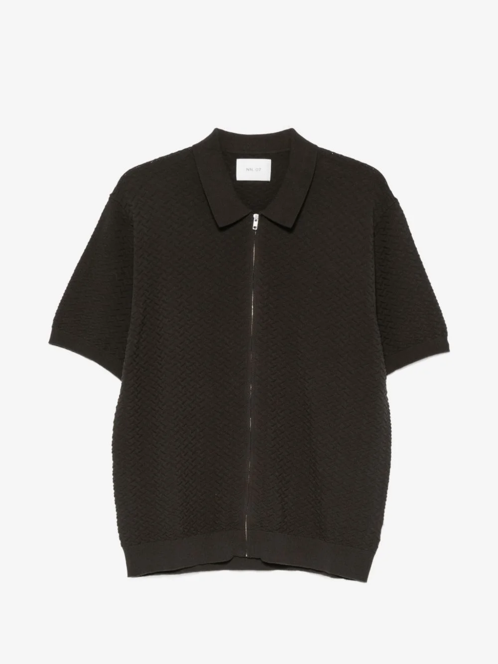 Gustav 60016 zip-up knitted shirt - 1