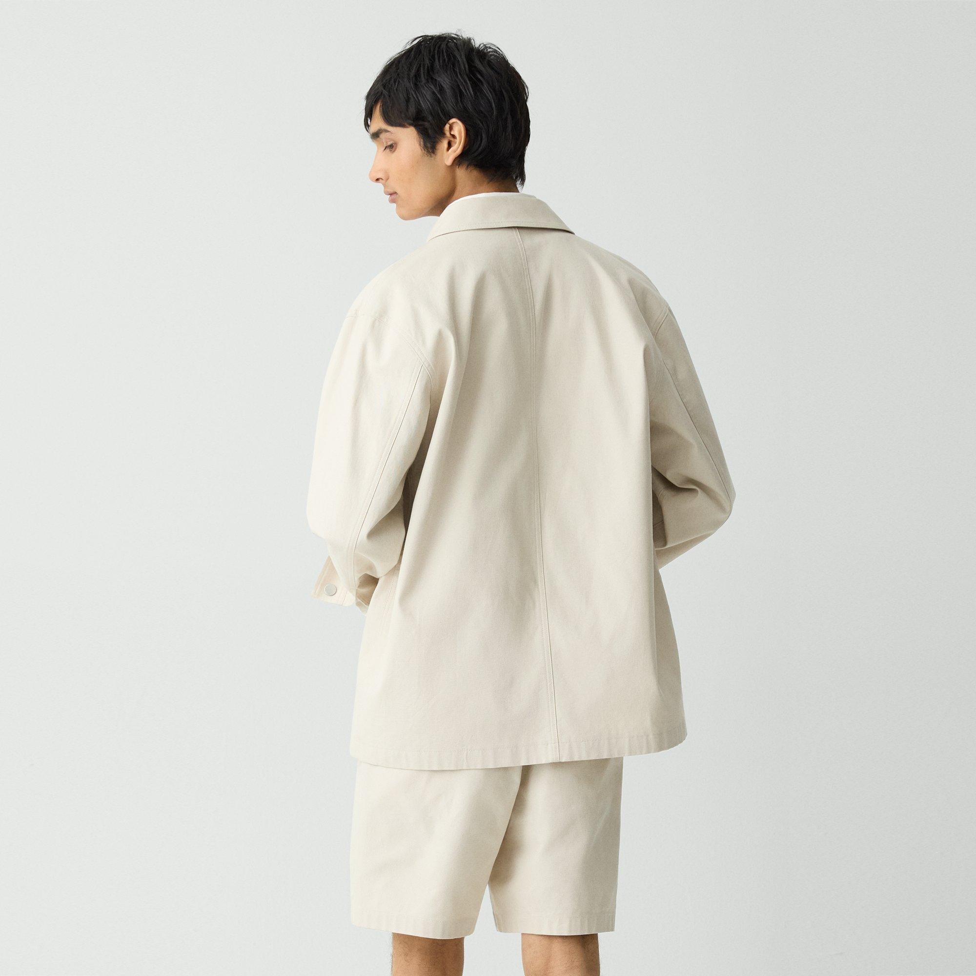 Utility Coat in Stretch Cotton Canvas - 4