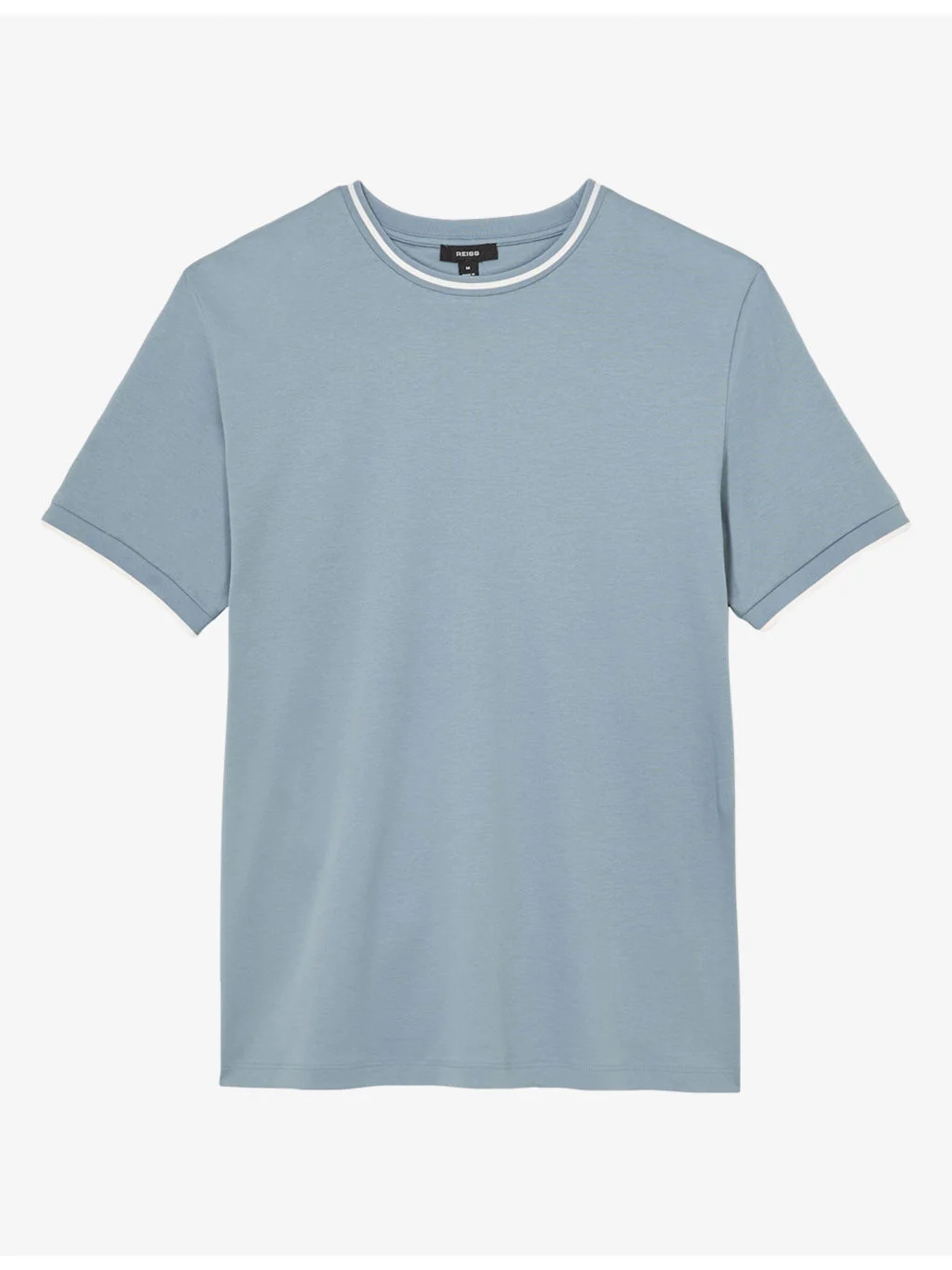 Ainsley Contrast-Tipping Short-Sleeve Cotton T-Shirt - 1