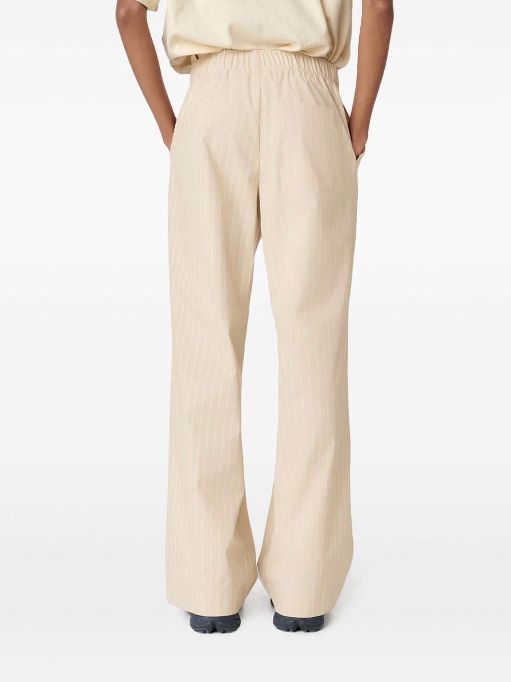 striped cotton trousers - 4