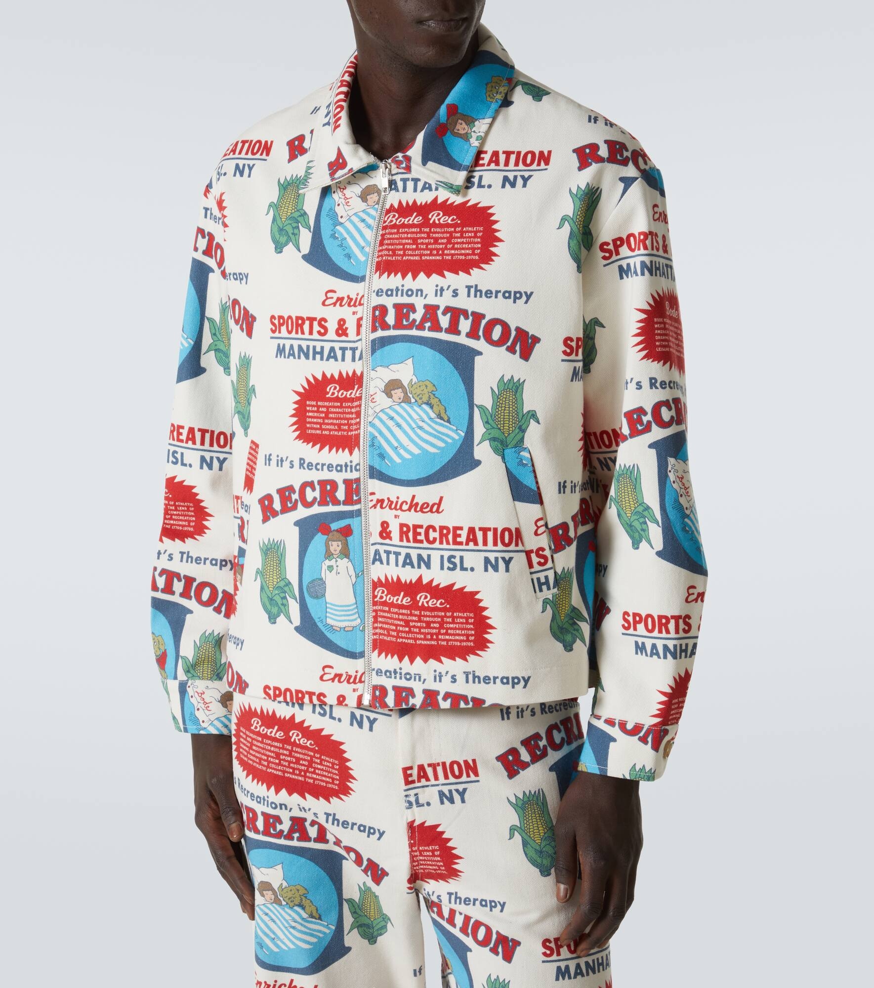 Enrichment printed cotton jacket - 3