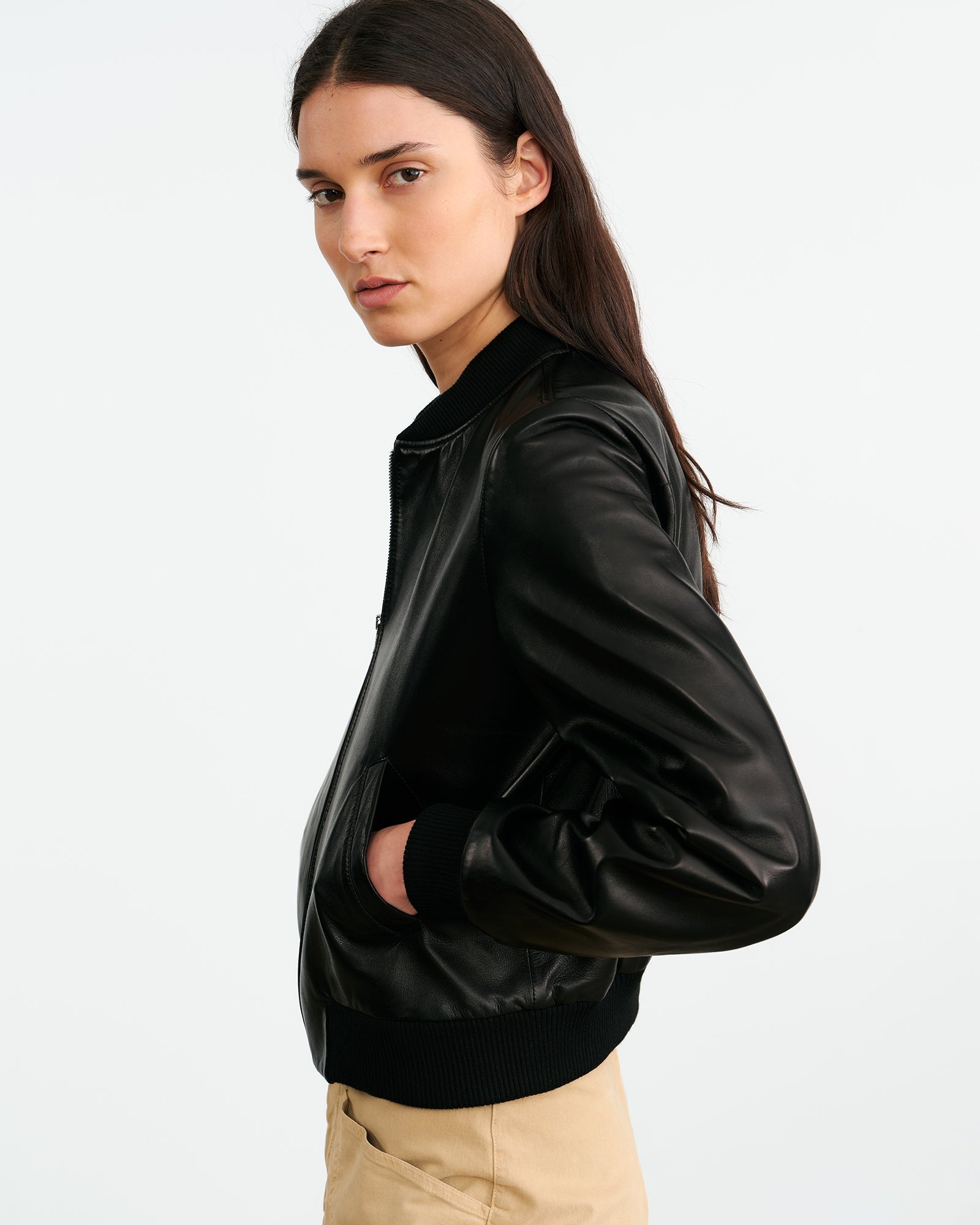 THORENS LEATHER BOMBER - 3