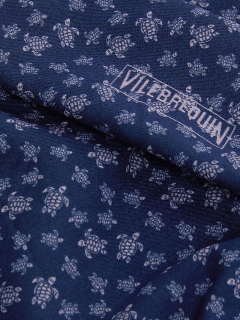 Vilebrequin turtle-print logo-print bandana scarf outlook