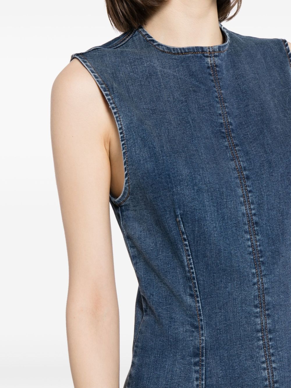 Kendi denim mini dress - 5