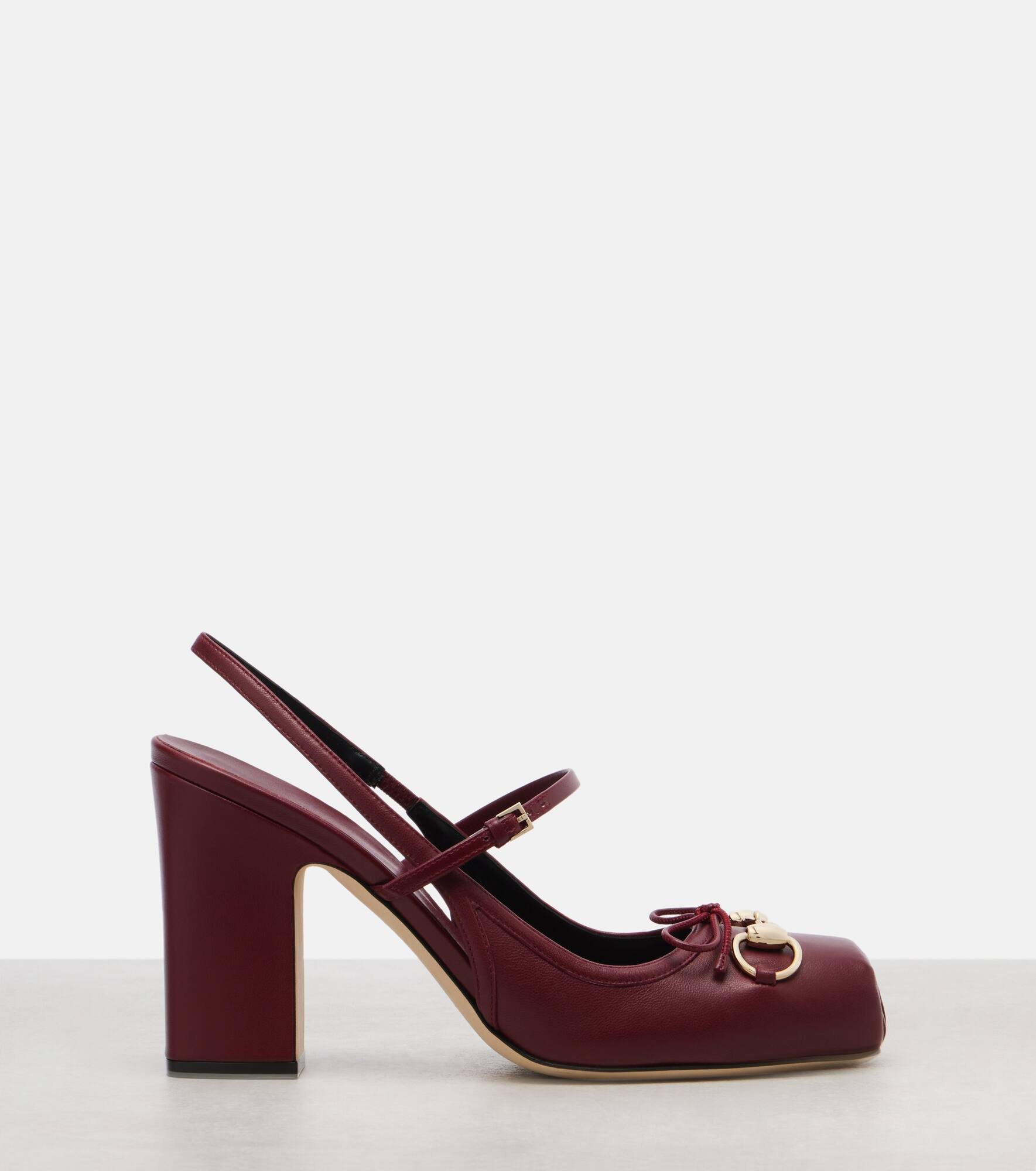 Gucci Horsebit leather slingback pumps - 4