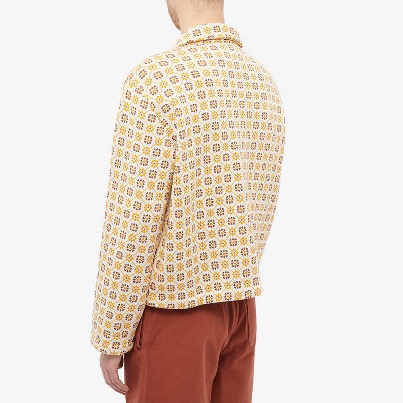 BODE Floral Jacquard Quarter Zip Pullover 3