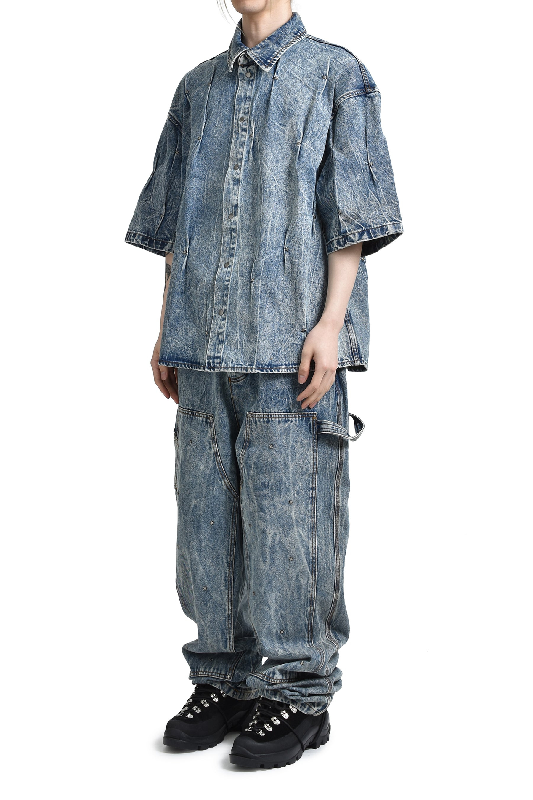 MULTI RIVET SHIRT BLUE / LT. BLU - 4