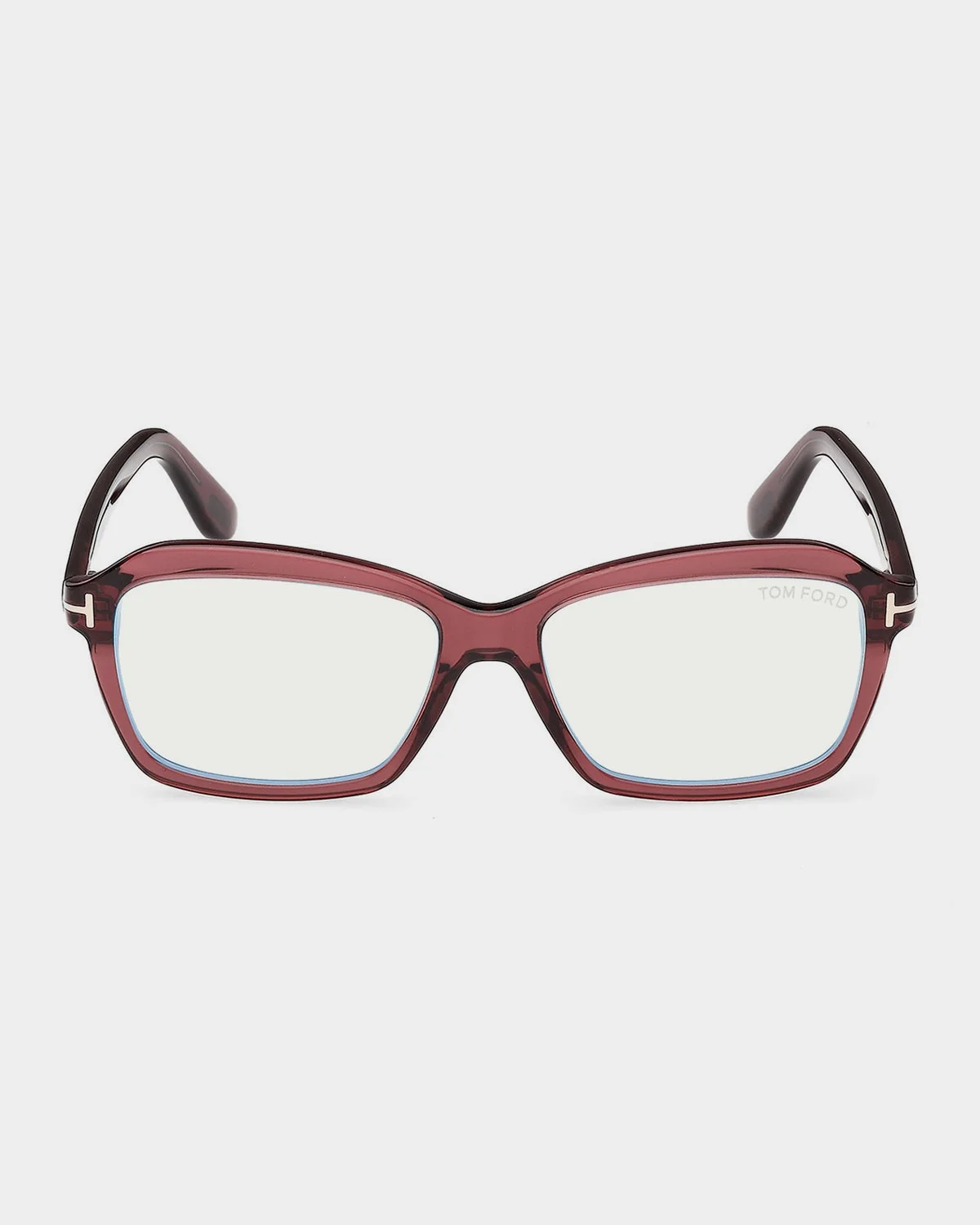 54MM Blue Block Rectangular Eyeglasses - 1