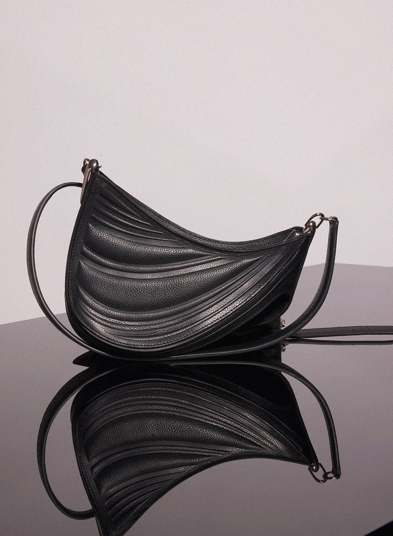 black small embossed spiral curve 01 - 2
