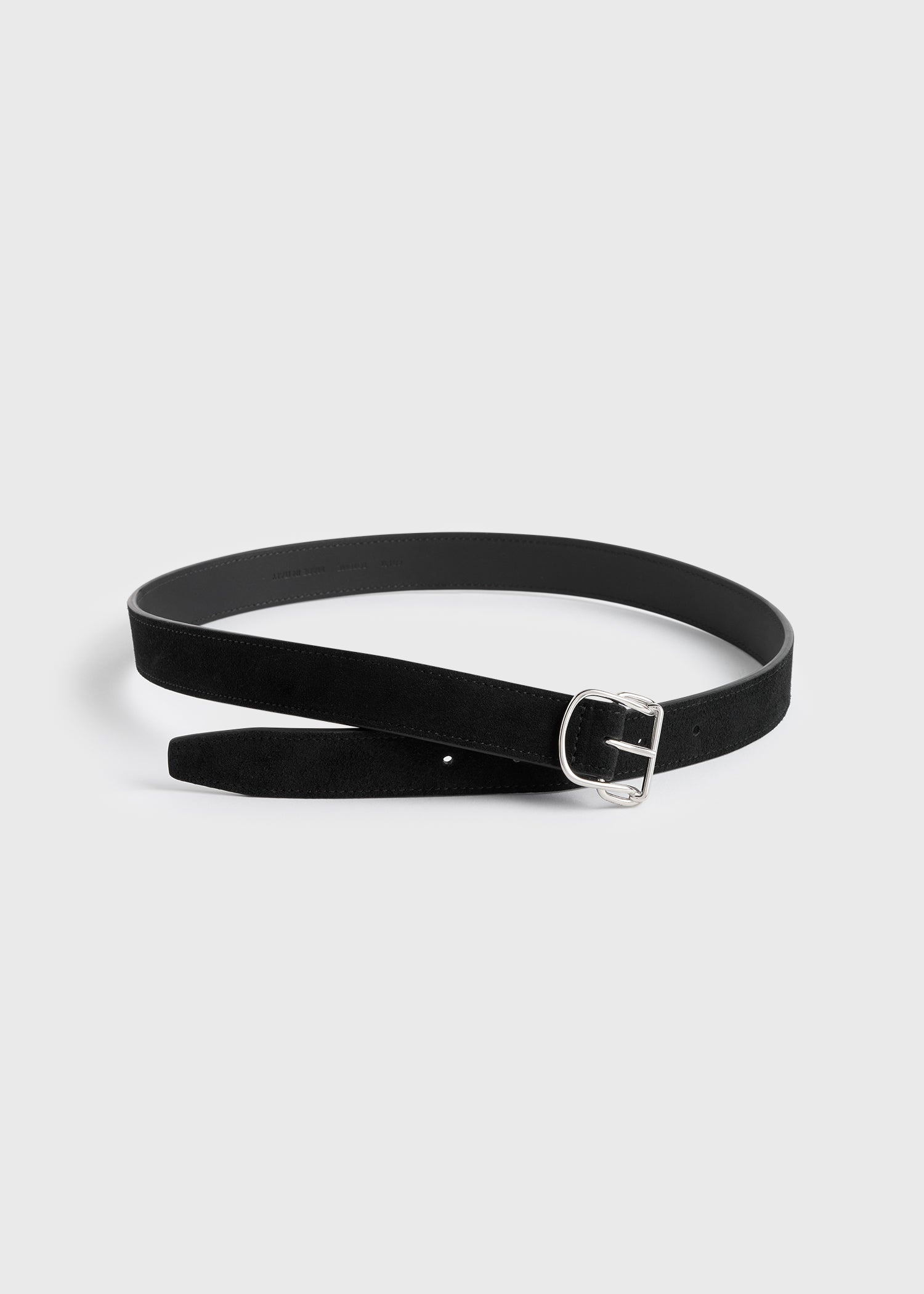 Swirl suede belt black - 5