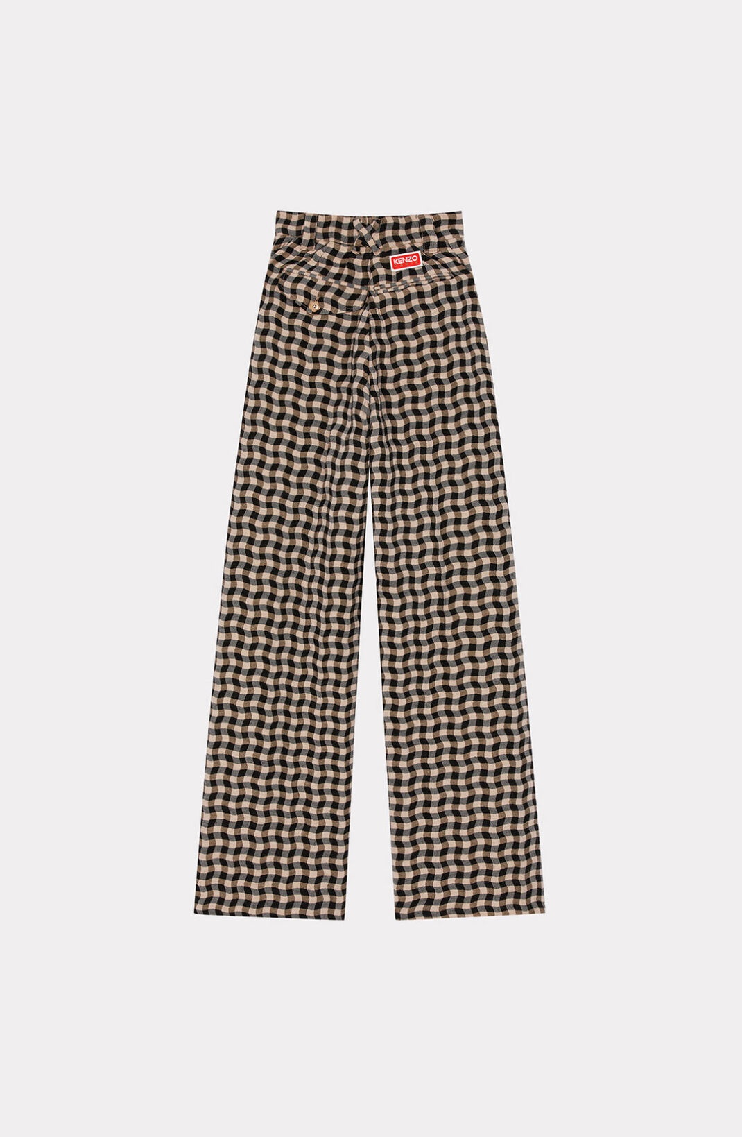 'Wavy Vichy' tailored trousers - 2