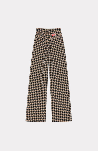 KENZO 'Wavy Vichy' tailored trousers outlook