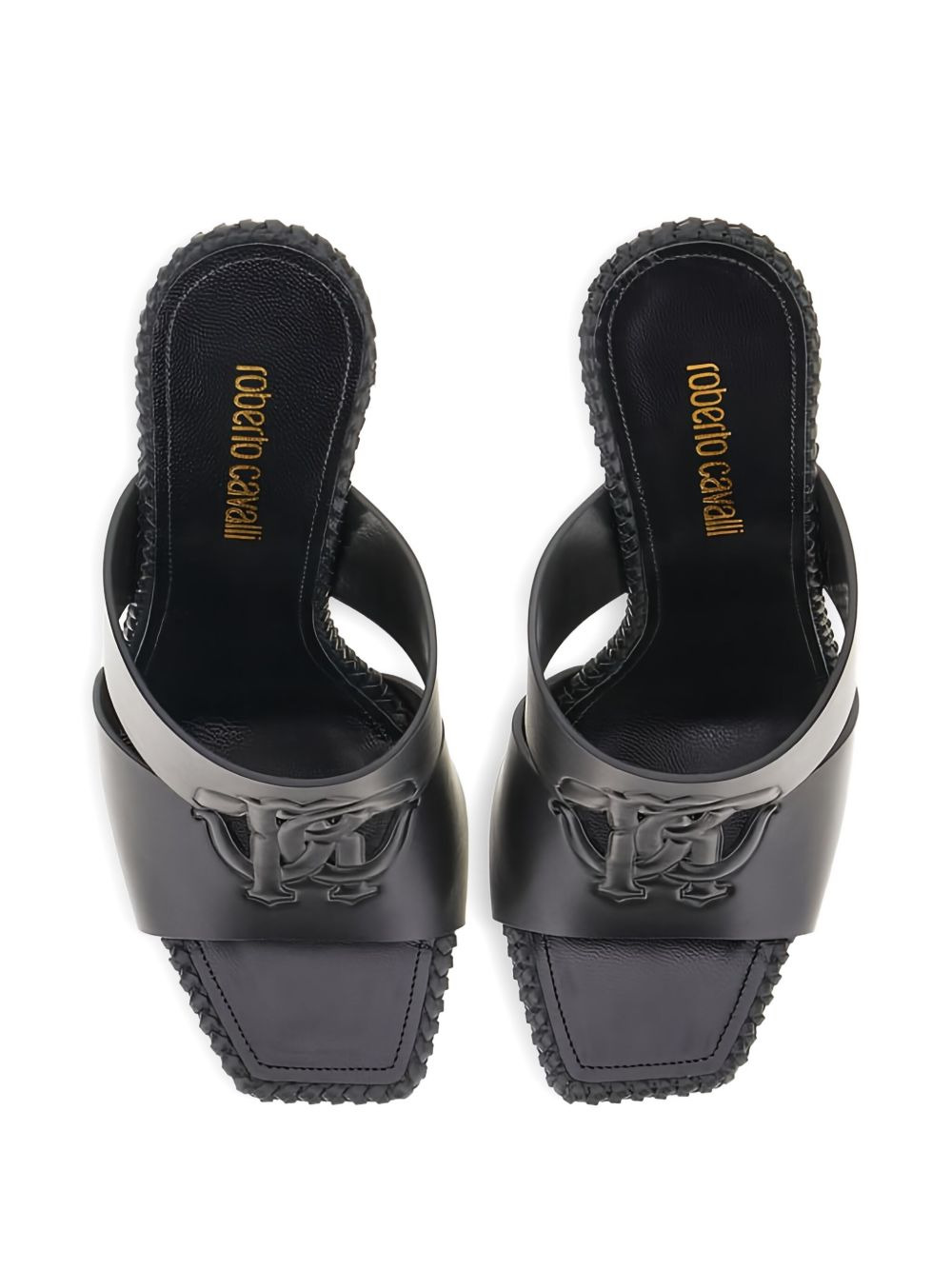 logo-embossed sandals - 3
