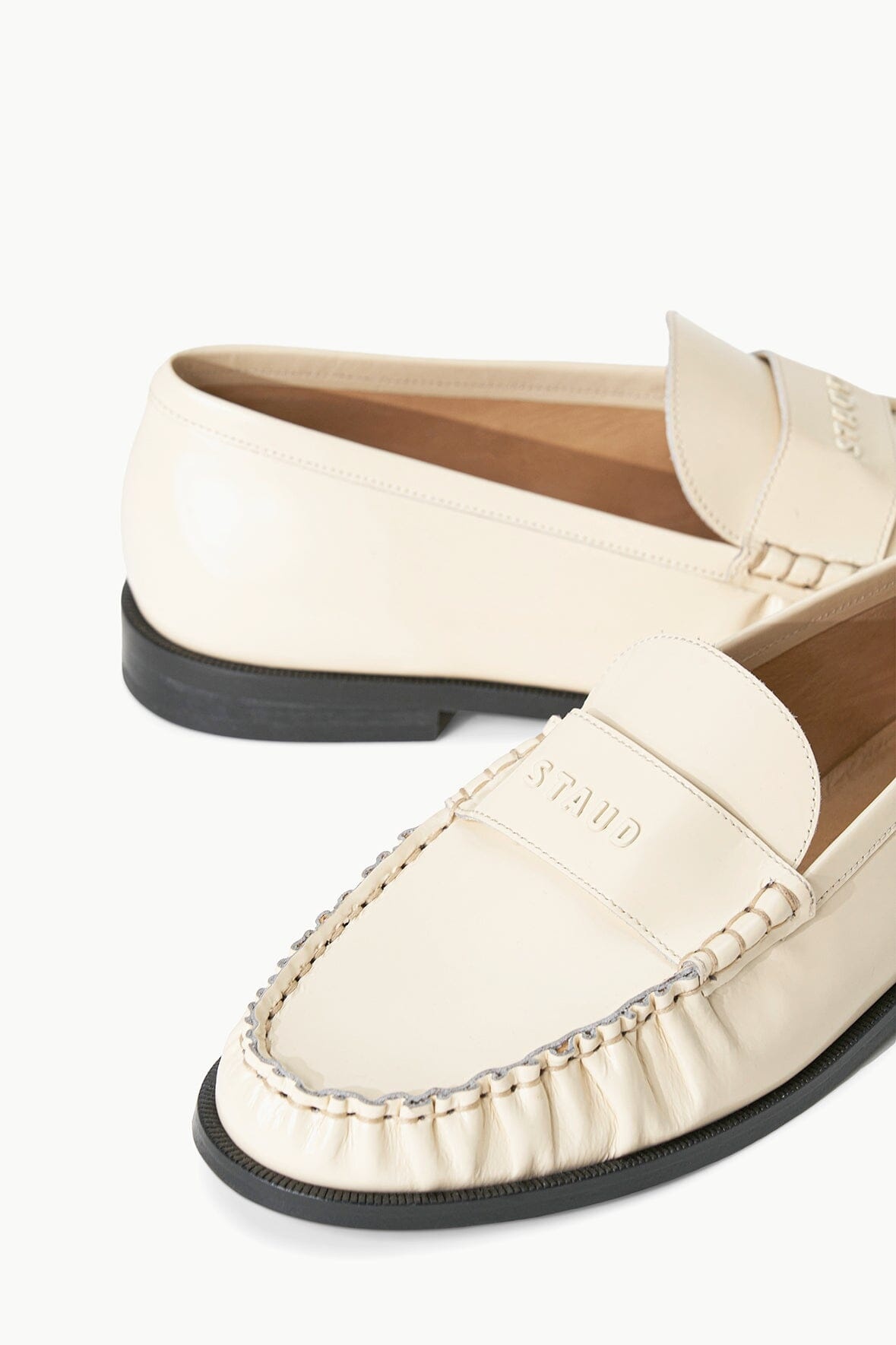 STAUD LOULOU LOAFER CREAM - 2