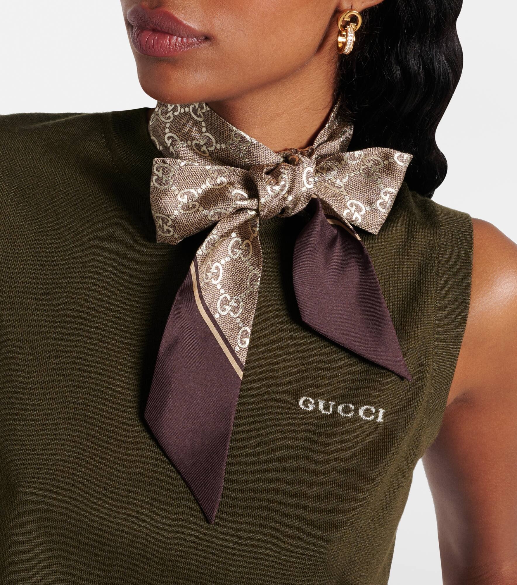 GG silk scarf - 3