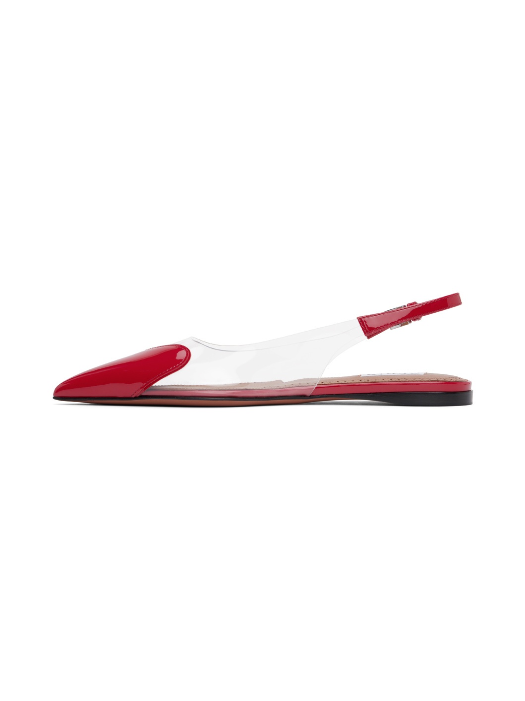 Red 'Le Cœur' Ballerina Flats - 3