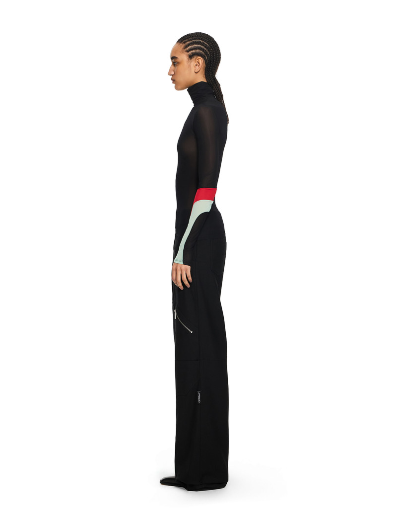 Long-Sleeved Turtleneck with Color Insert 3