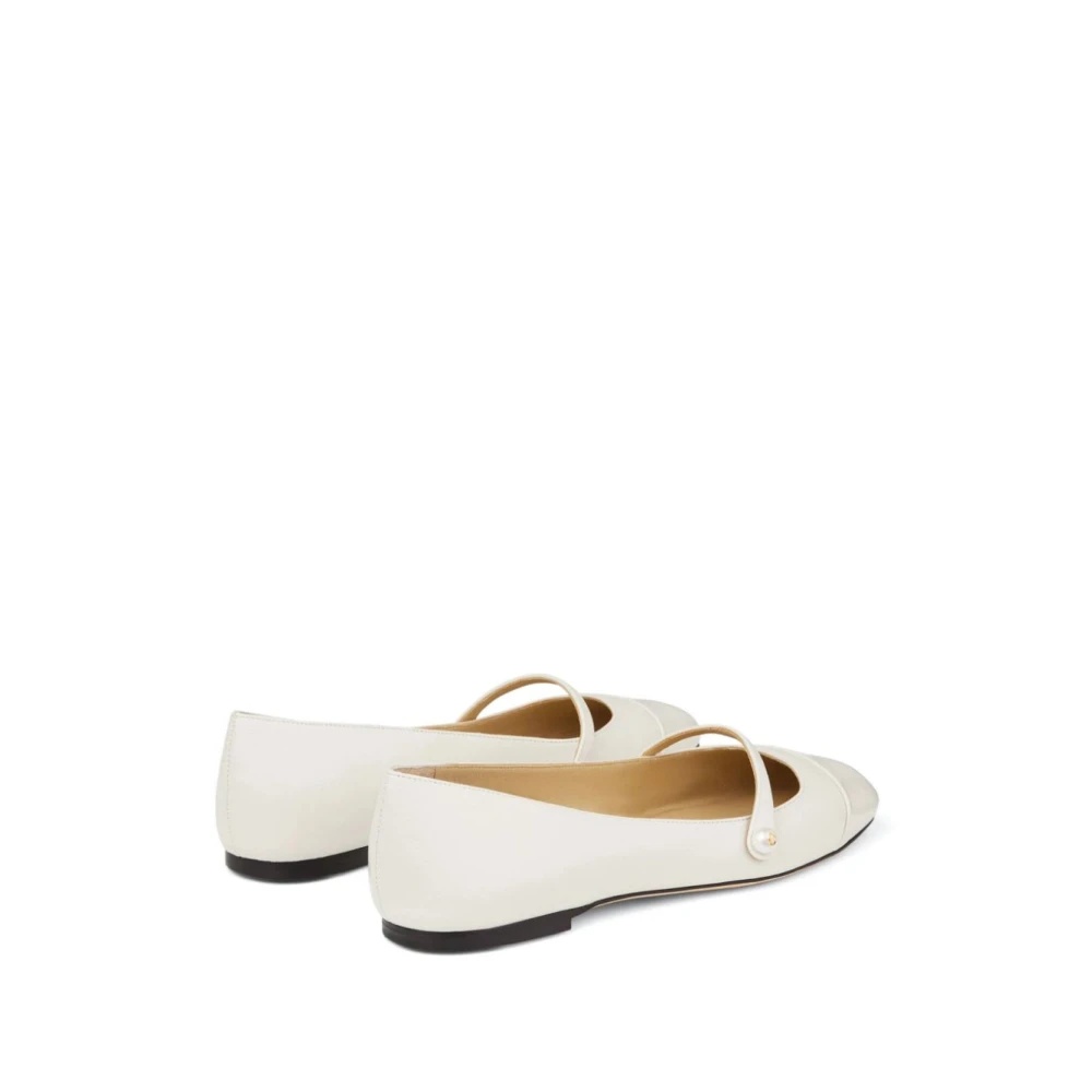 WHITE FLAT SHOES ELEGANT STYLE - 5