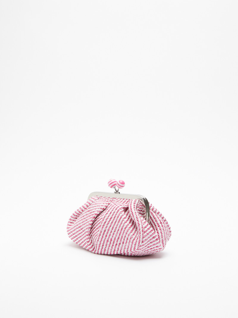 Max Mara QUINCY Small Pasticcino Bag in raffia outlook