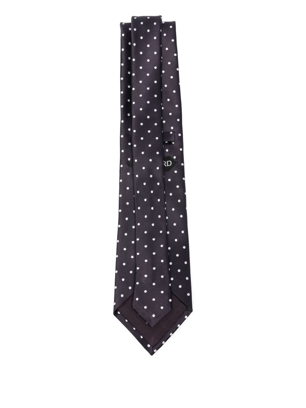 polka-dot silk tie - 2