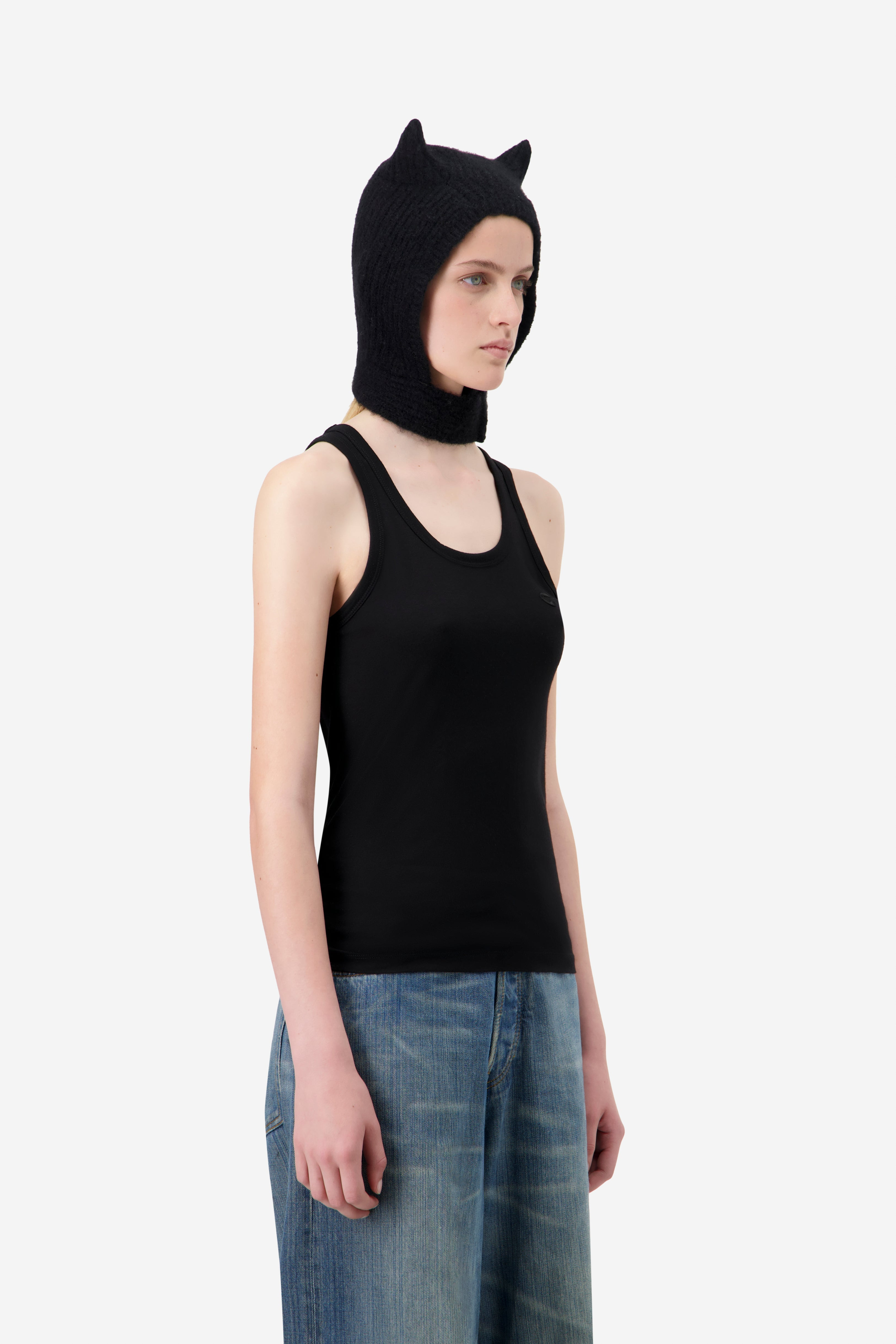 Knitted Horn Beanie - 3
