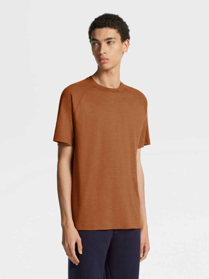 ZEGNA BRIGHT FOLIAGE HIGH PERFORMANCE™ WOOL T-SHIRT outlook