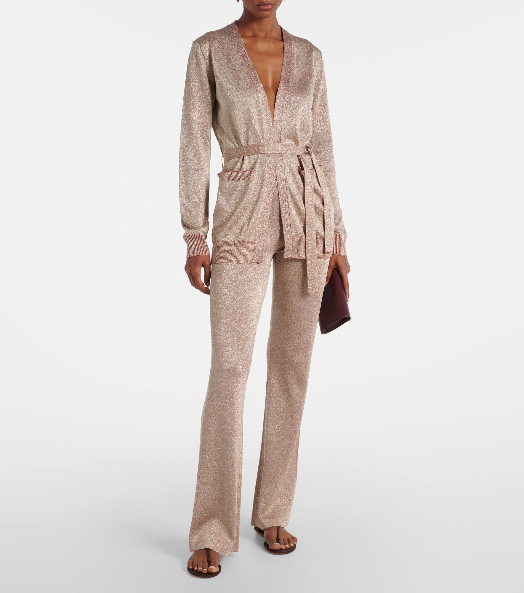 Lamé flared pants - 2