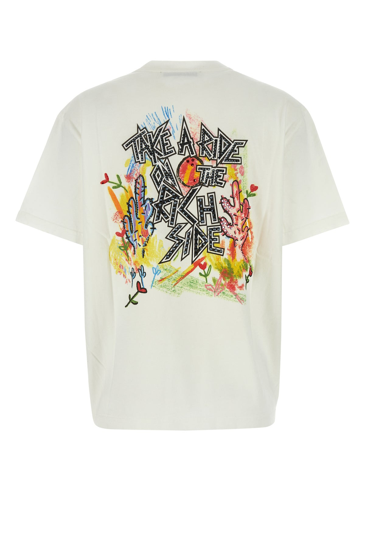 White cotton oversize t-shirt - 2