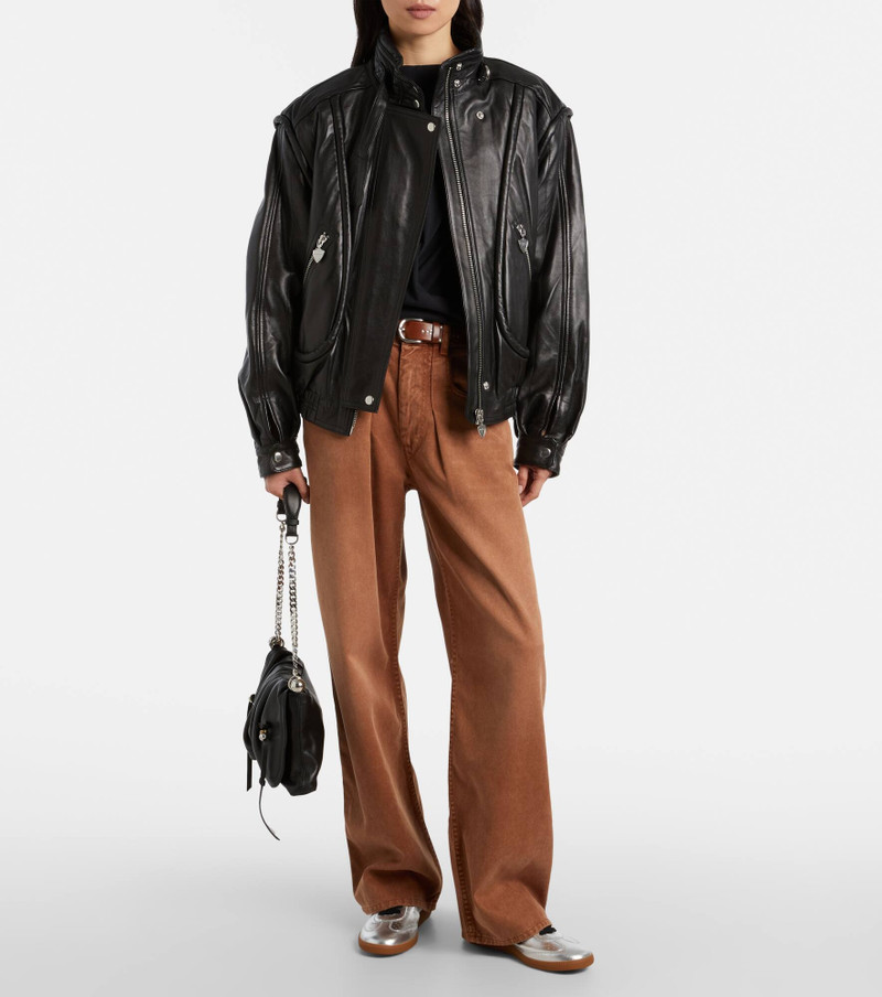 Isabel Marant Kaycee metallic leather sneakers outlook