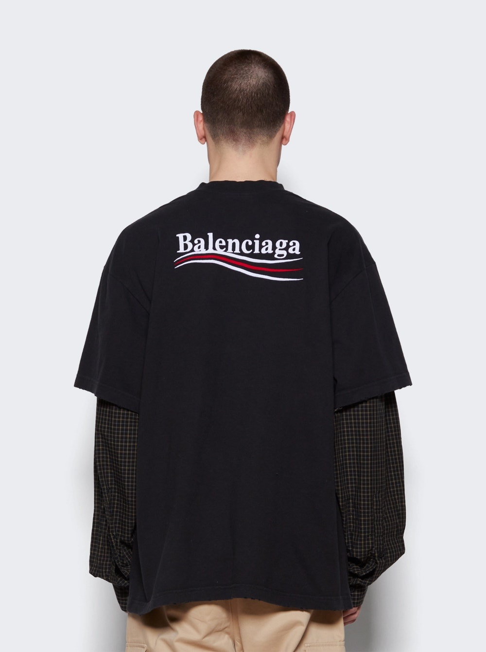 Layered T-Shirt Washed Black - 5