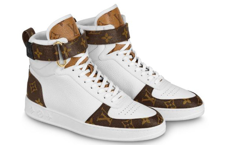 (WMNS) LOUIS VUITTON LV Boombox High-Top Sneakers White 1A87Q2 - 3