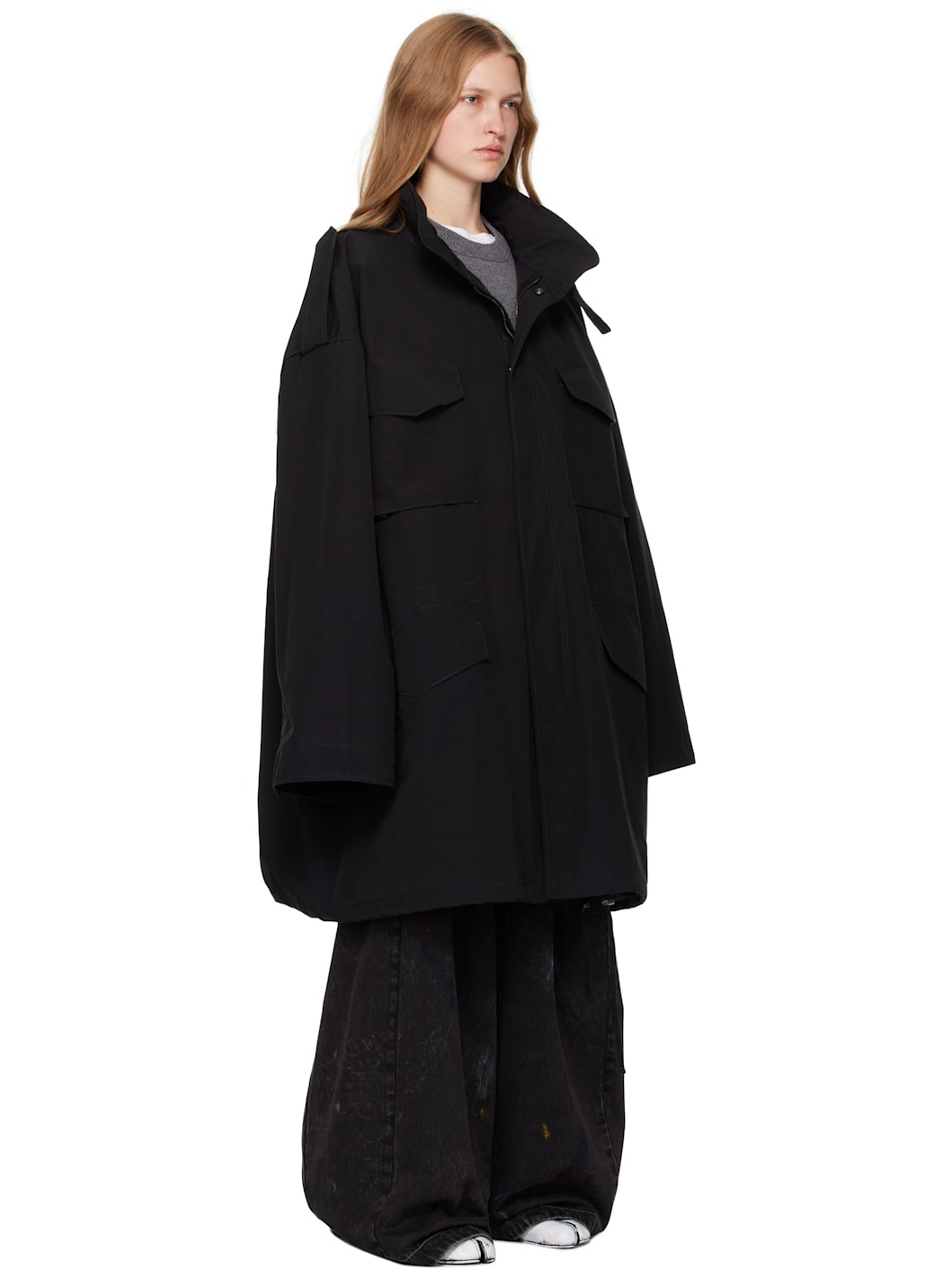 Black Hooded Jacket - 2