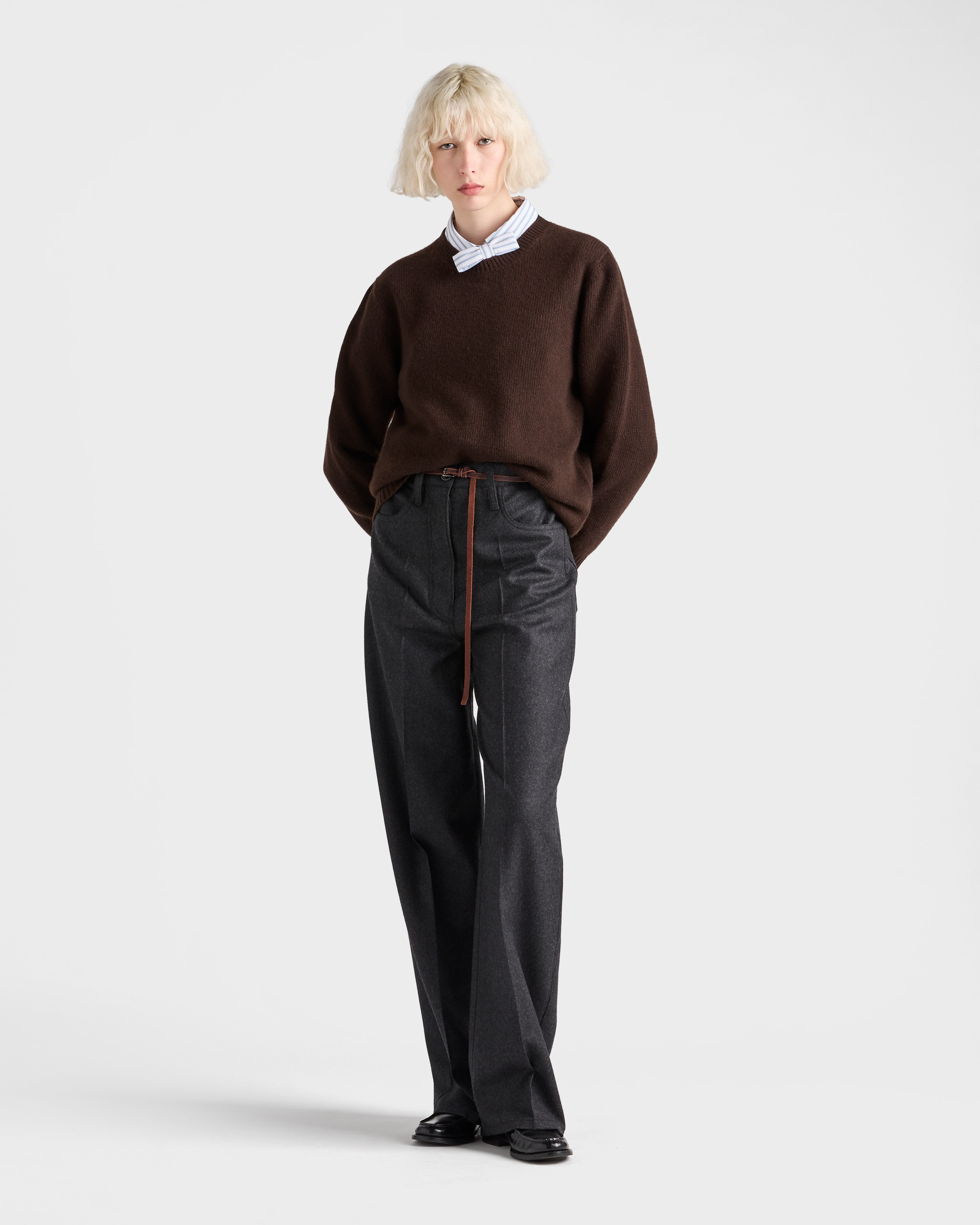 Wool and cashmere crew-neck sweater - 2