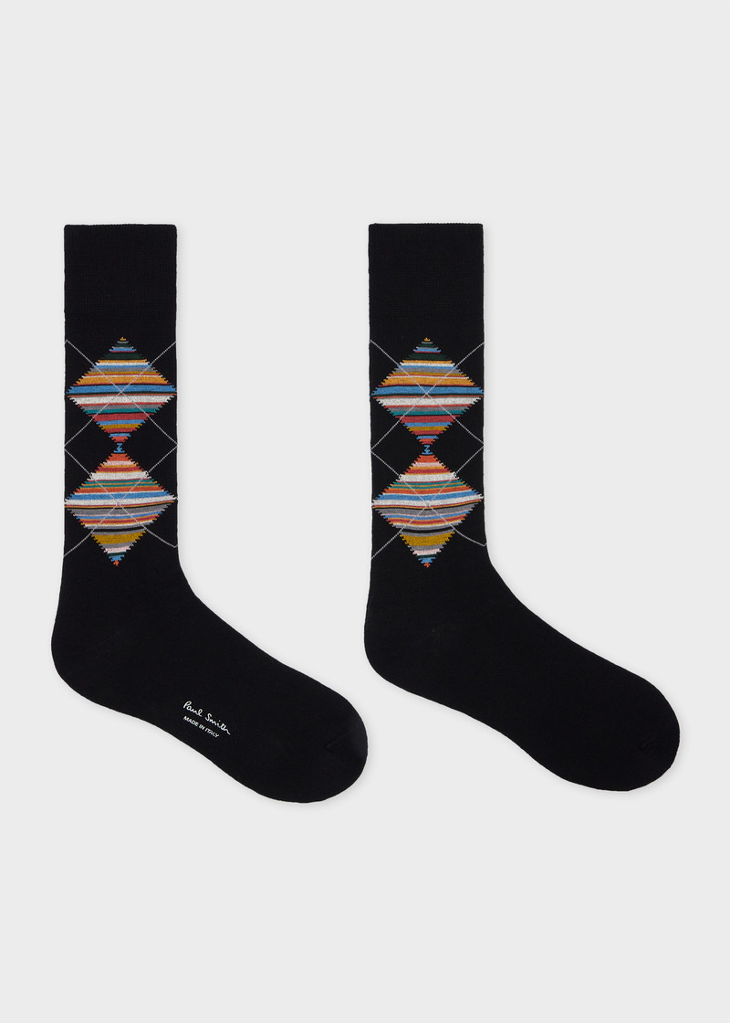 'Signature Stripe' Argyle Socks Three Pack 3