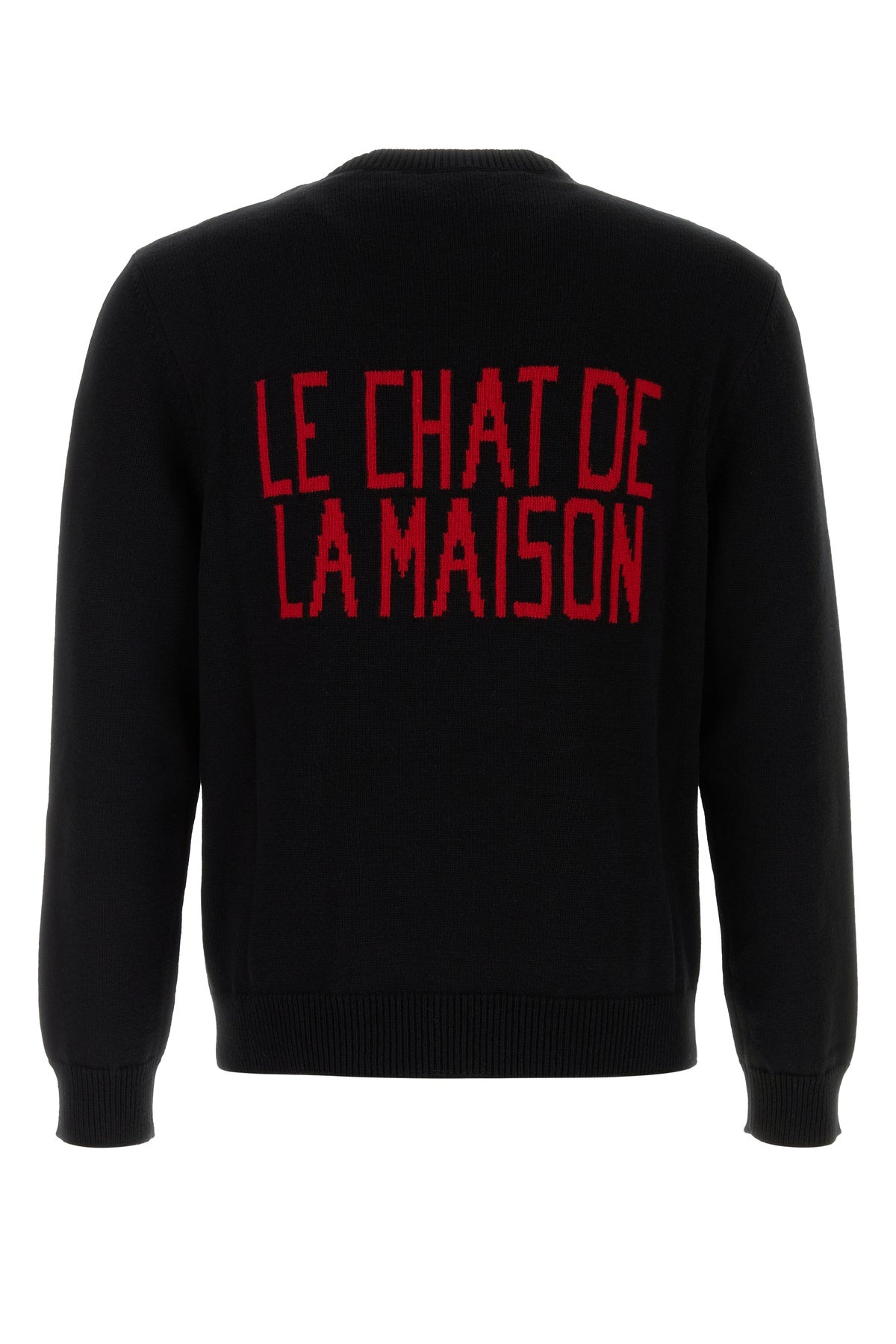 Black cotton bled sweater - 2