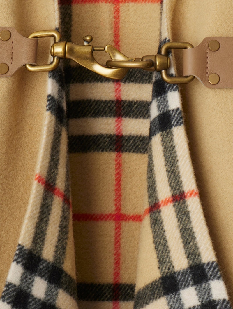 Burberry Women Check Wool Cape - 5