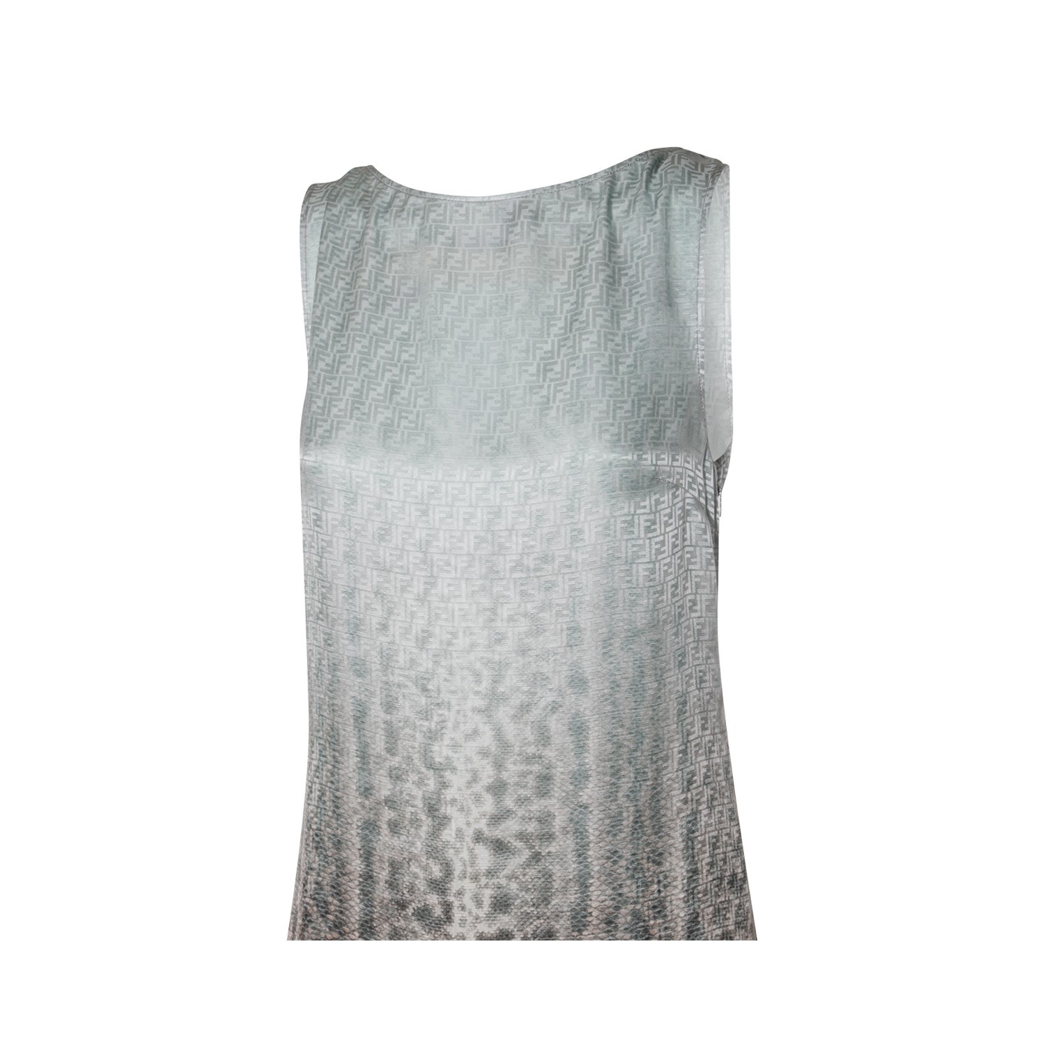 ワンピース FENDI PALE BLUE SILK DRESS FENDI PALE BLUE SILK DRESS | palazzobelli | REVERSIBLE