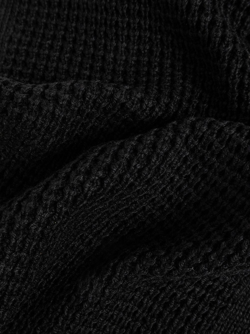 textured logo-plaque scarf 4