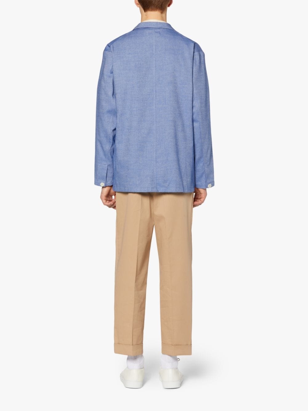 PEMBROKE BLUE COTTON & WOOL JACKET | GSC-104 - 3