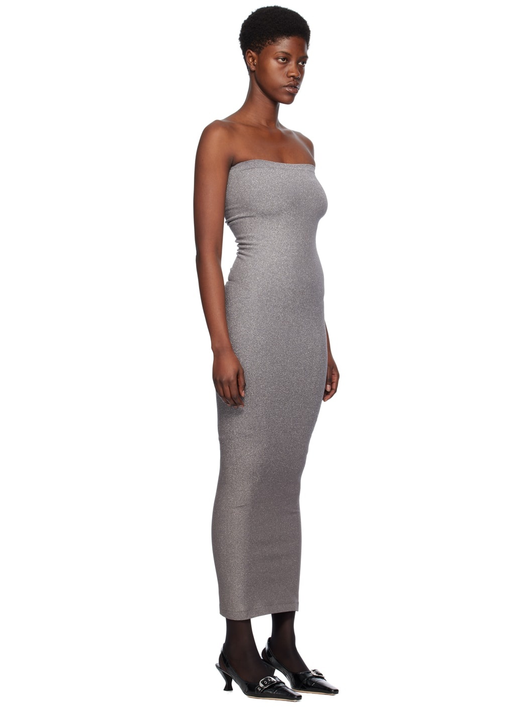 Silver Fading Shine Maxi Dress - 2